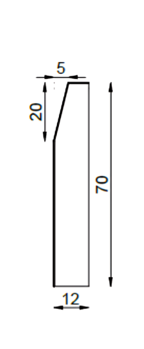 Guardapolvo con Chaflán